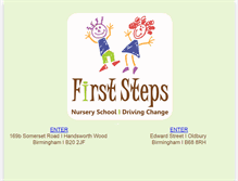 Tablet Screenshot of firststeps-daynursery.com